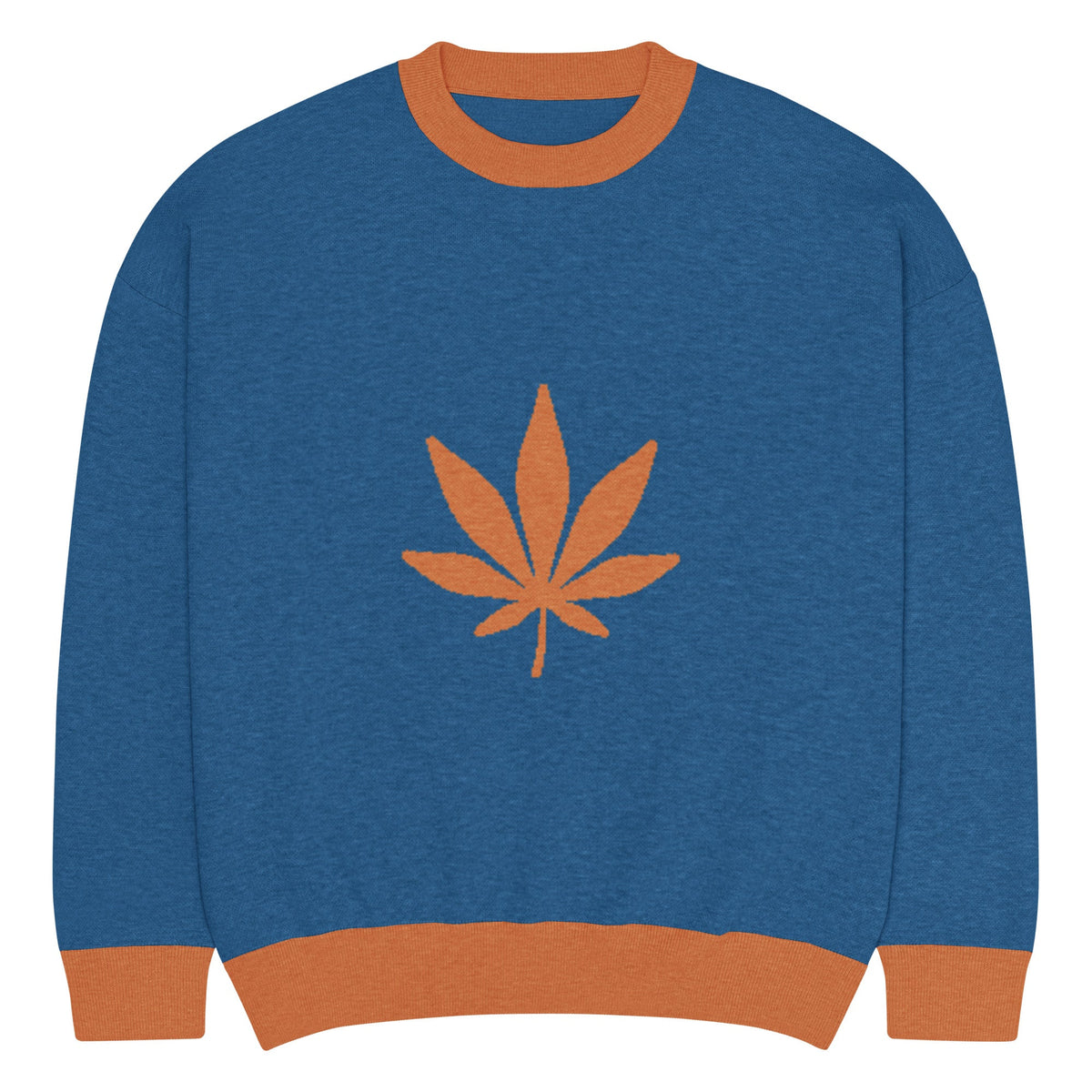 Relaxed fit knitted crew neck sweater - PratSN
