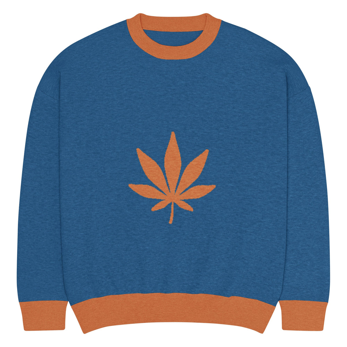 Relaxed fit knitted crew neck sweater - PratSN