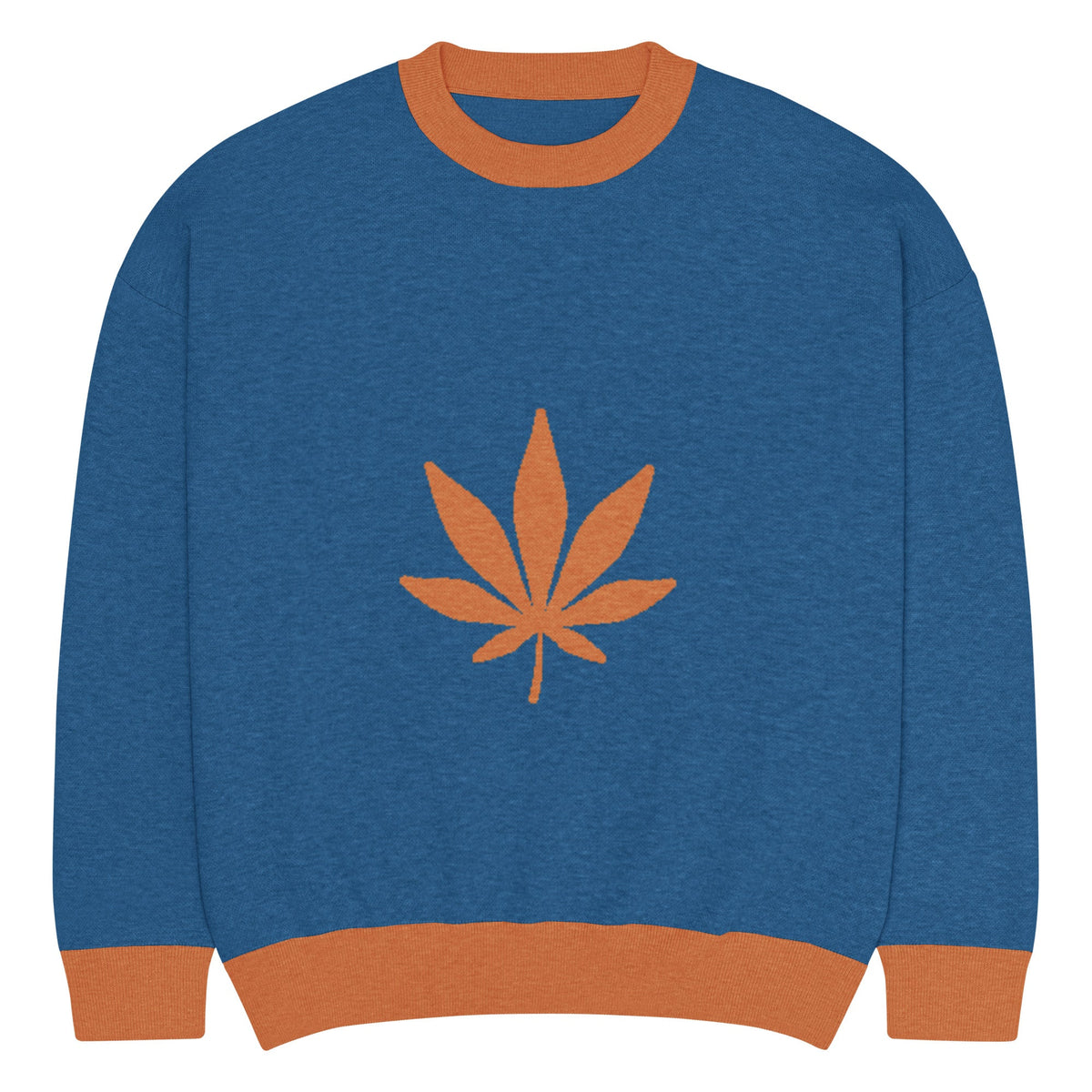 Relaxed fit knitted crew neck sweater - PratSN