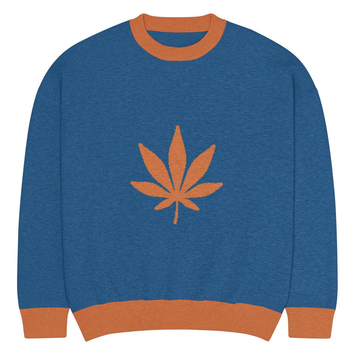 Relaxed fit knitted crew neck sweater - PratSN