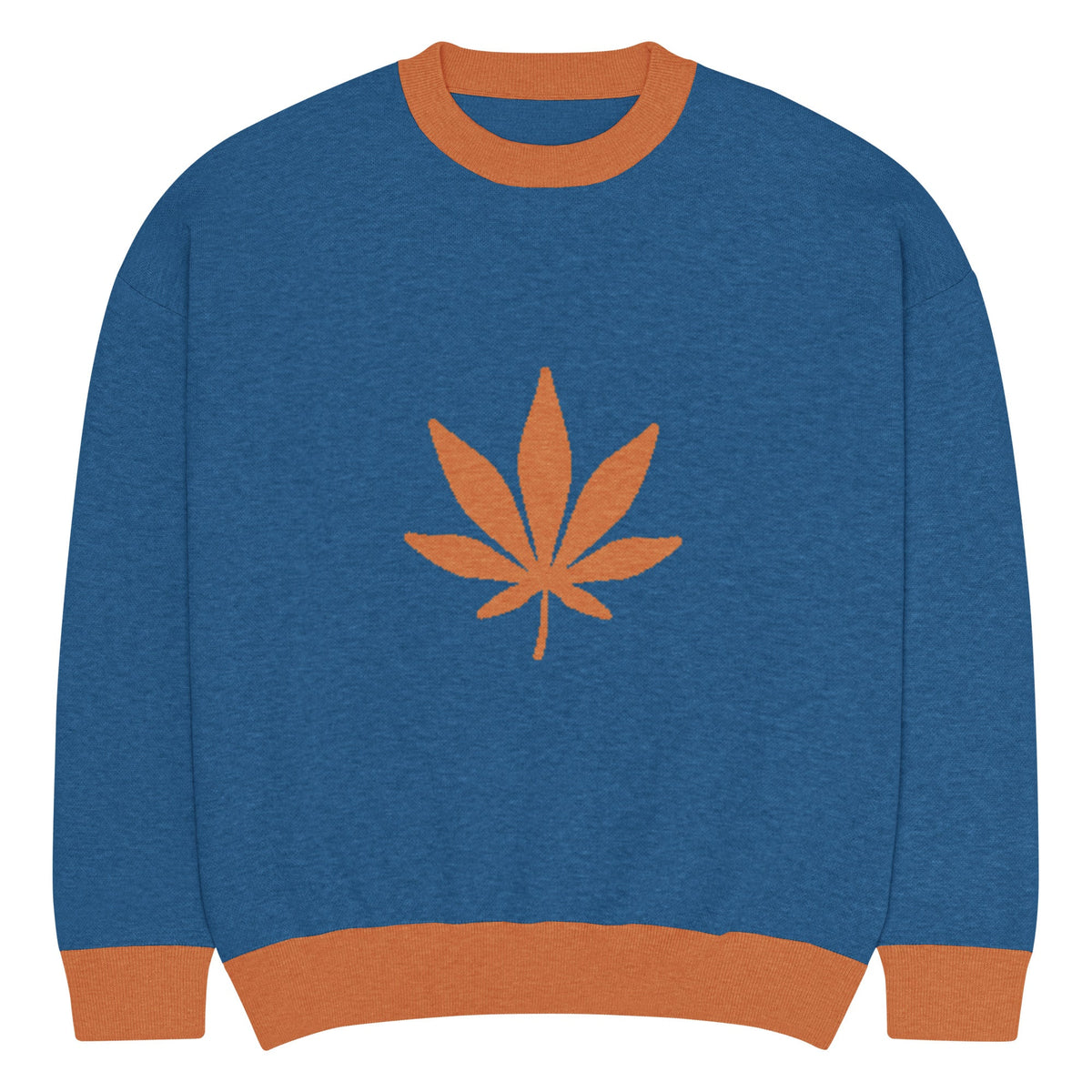 Relaxed fit knitted crew neck sweater - PratSN