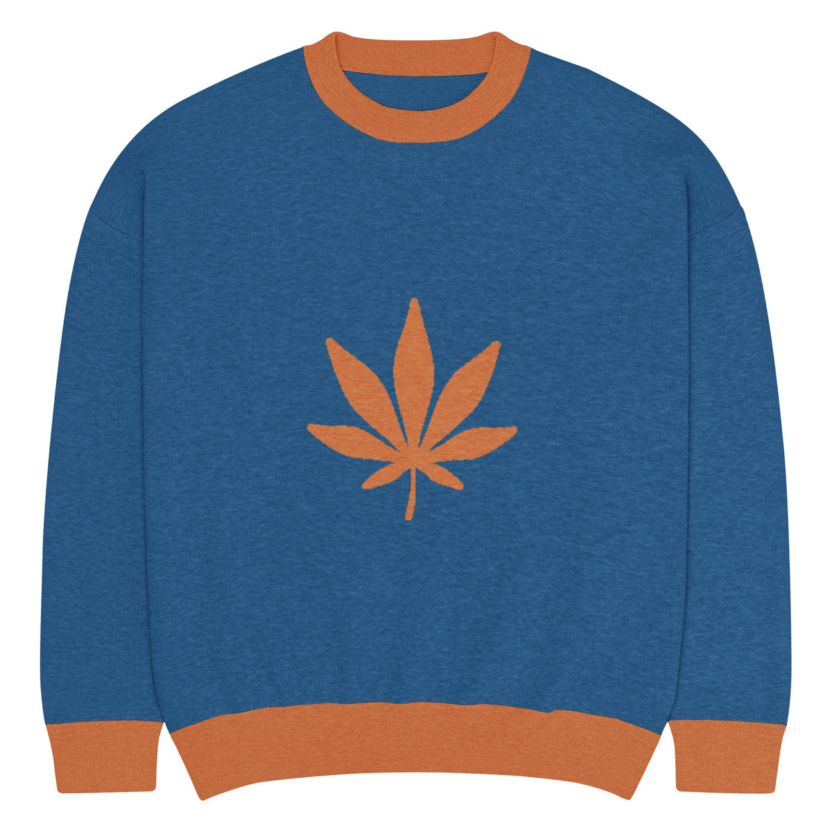 Relaxed fit knitted crew neck sweater - PratSN