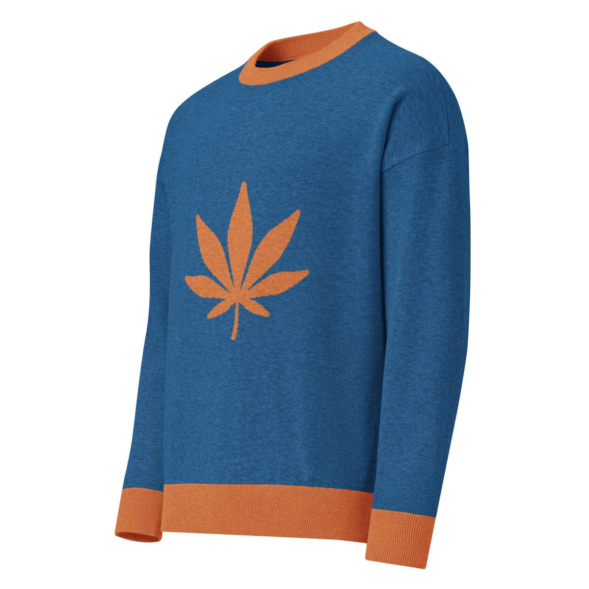 Relaxed fit knitted crew neck sweater - PratSN