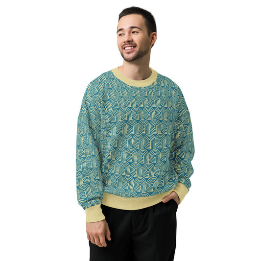 Relaxed fit knitted crew neck sweater | Casual unisex sweater | Winter unisex sweater - PratSN
