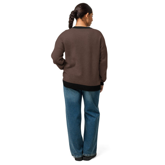 Relaxed fit knitted crew neck sweater | Casual unisex sweater | Winter unisex sweater - PratSN