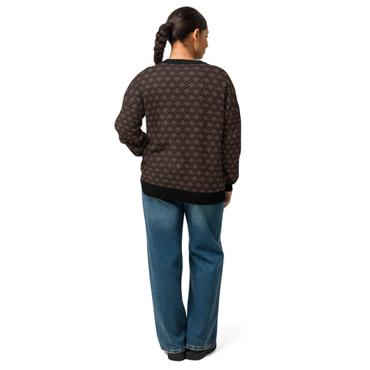 Relaxed fit knitted crew neck sweater | Unisex Relaxed Fit Knitted Crew Neck Sweater - PratSN