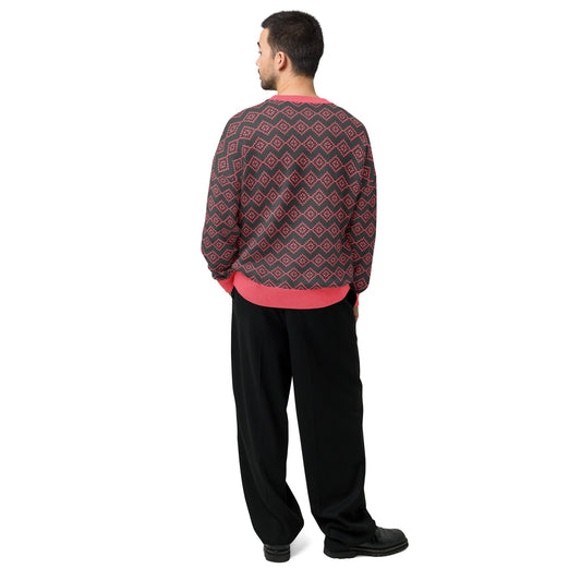 Relaxed fit knitted crew neck sweater | Unisex Relaxed Fit Knitted Crew Neck Sweater - PratSN