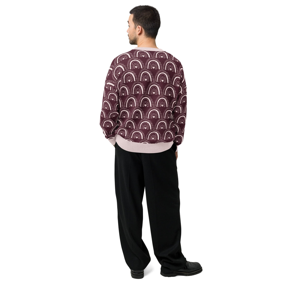 Relaxed fit knitted crew neck sweater | Unisex Relaxed Fit Knitted Crew Neck Sweater - PratSN