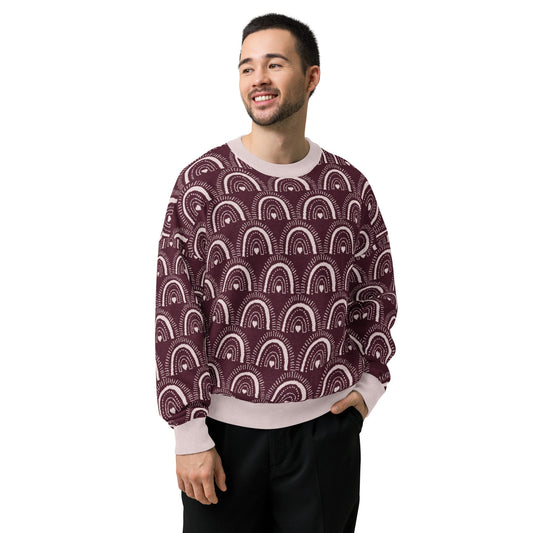 Relaxed fit knitted crew neck sweater | Unisex Relaxed Fit Knitted Crew Neck Sweater - PratSN