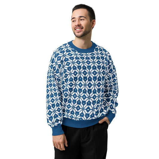 Relaxed fit knitted crew neck sweater | Unisex Relaxed Fit Knitted Crew Neck Sweater - PratSN
