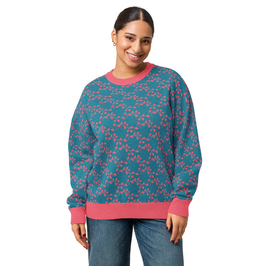 Relaxed fit knitted crew neck sweater | Unisex Relaxed Fit Knitted Crew Neck Sweater - PratSN