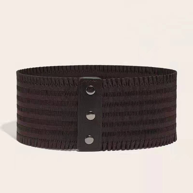 Retro - style Versatile New Womens Elastic Wide Waist Belt - PratSN