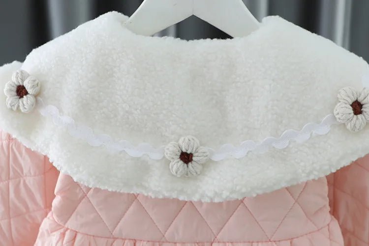 Ropa De Niño Child Clothing 2023 Winter Baby Clothes Korean Cute Girl Outer Cartoon Down Jacket Plush Princess Girl Clothes 아우터 - PratSN