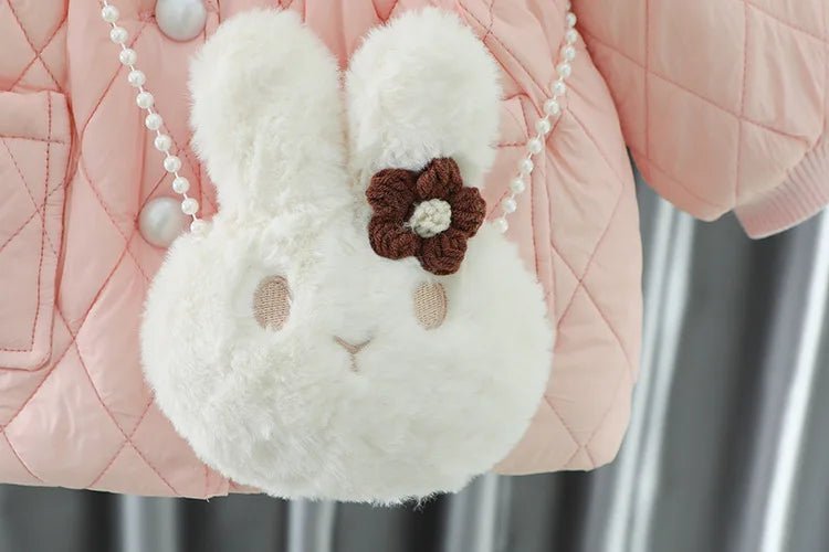 Ropa De Niño Child Clothing 2023 Winter Baby Clothes Korean Cute Girl Outer Cartoon Down Jacket Plush Princess Girl Clothes 아우터 - PratSN