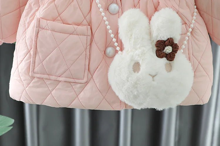 Ropa De Niño Child Clothing 2023 Winter Baby Clothes Korean Cute Girl Outer Cartoon Down Jacket Plush Princess Girl Clothes 아우터 - PratSN
