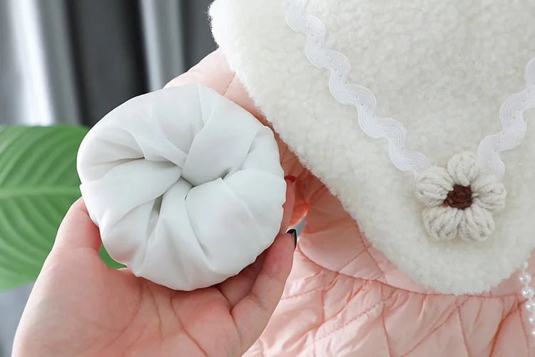 Ropa De Niño Child Clothing 2023 Winter Baby Clothes Korean Cute Girl Outer Cartoon Down Jacket Plush Princess Girl Clothes 아우터 - PratSN