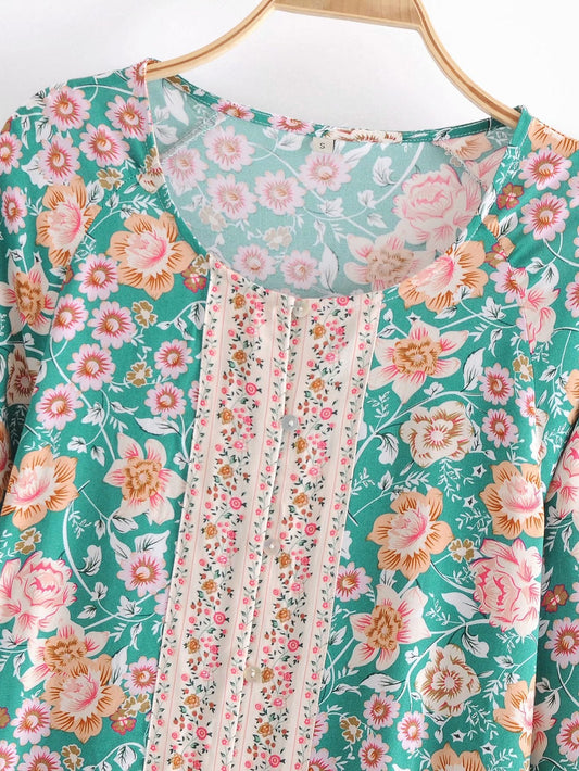 Round Neck Long Sleeve Loose Shirt Bottoming Shirt - PratSN