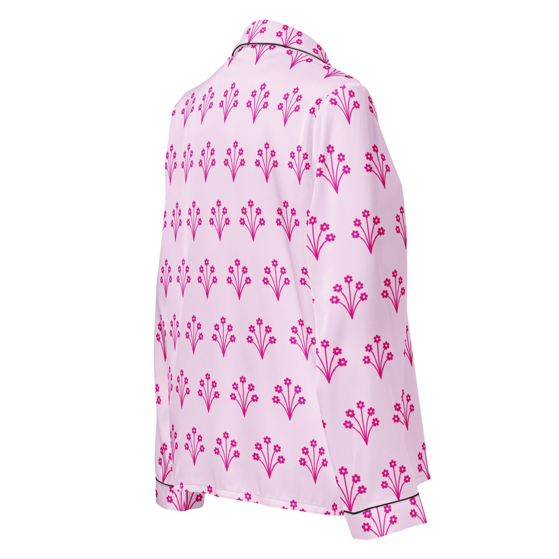 Selago pink Women’s long sleeve pajama top - PratSN