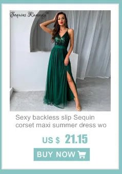 Sexy vintage sequin summer dress women 2026 elegant evening dresses luxury backless bodycon club birthday party dress vestidos - PratSN
