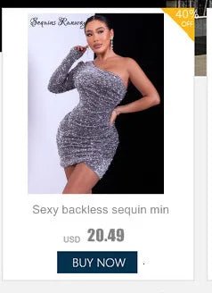 Sexy vintage sequin summer dress women 2026 elegant evening dresses luxury backless bodycon club birthday party dress vestidos - PratSN
