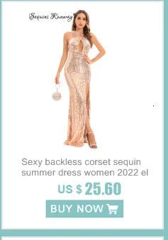 Sexy vintage sequin summer dress women 2026 elegant evening dresses luxury backless bodycon club birthday party dress vestidos - PratSN