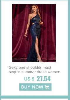 Sexy vintage sequin summer dress women 2026 elegant evening dresses luxury backless bodycon club birthday party dress vestidos - PratSN
