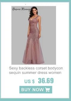Sexy vintage sequin summer dress women 2026 elegant evening dresses luxury backless bodycon club birthday party dress vestidos - PratSN