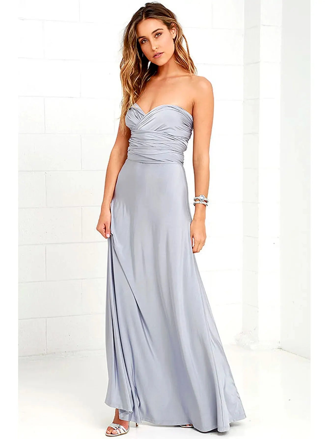 Sexy Women Multiway Wrap Convertible Boho Maxi Club Red Dress Bandage Long Dress Party Bridesmaids Infinity Robe Longue Femme - PratSN