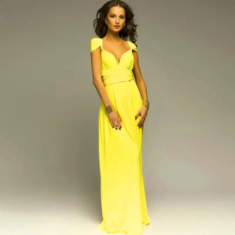 Sexy Women Multiway Wrap Convertible Boho Maxi Club Red Dress Bandage Long Dress Party Bridesmaids Infinity Robe Longue Femme - PratSN