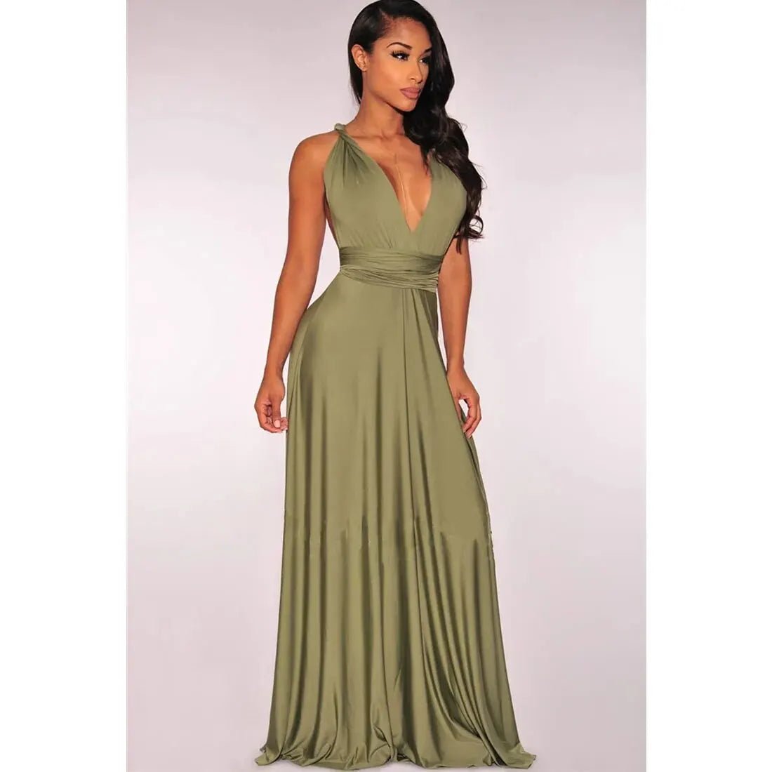 Sexy Women Multiway Wrap Convertible Boho Maxi Club Red Dress Bandage Long Dress Party Bridesmaids Infinity Robe Longue Femme - PratSN