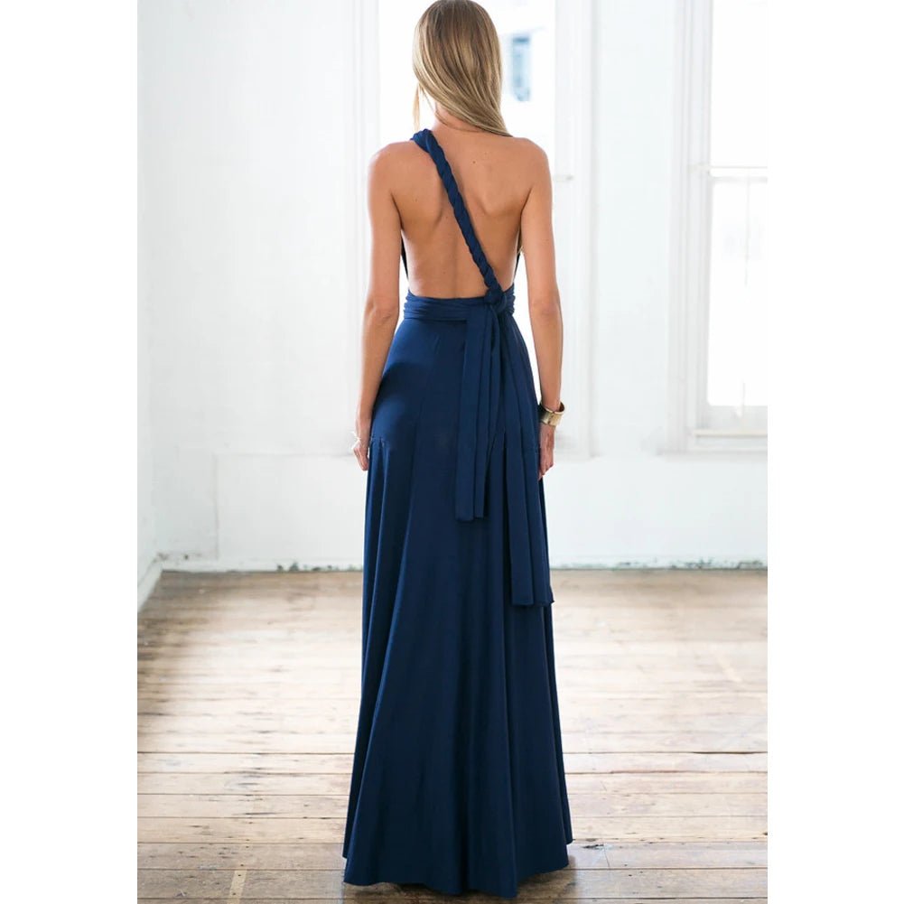 Sexy Women Multiway Wrap Convertible Boho Maxi Club Red Dress Bandage Long Dress Party Bridesmaids Infinity Robe Longue Femme - PratSN