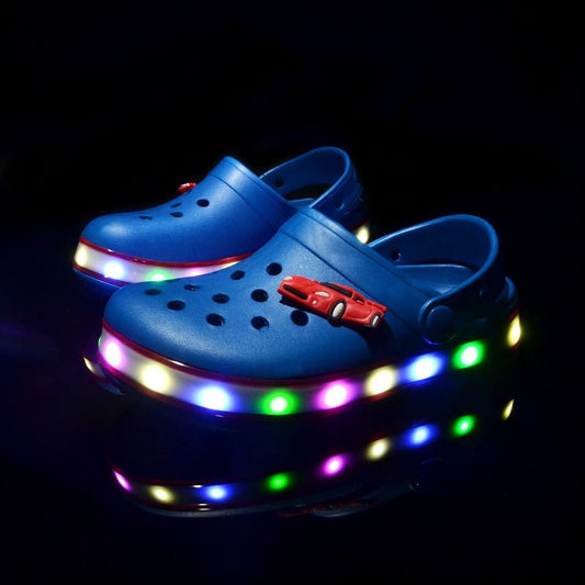 Shoes With LED Light Children's Hole Shoes Summer Children - PratSN