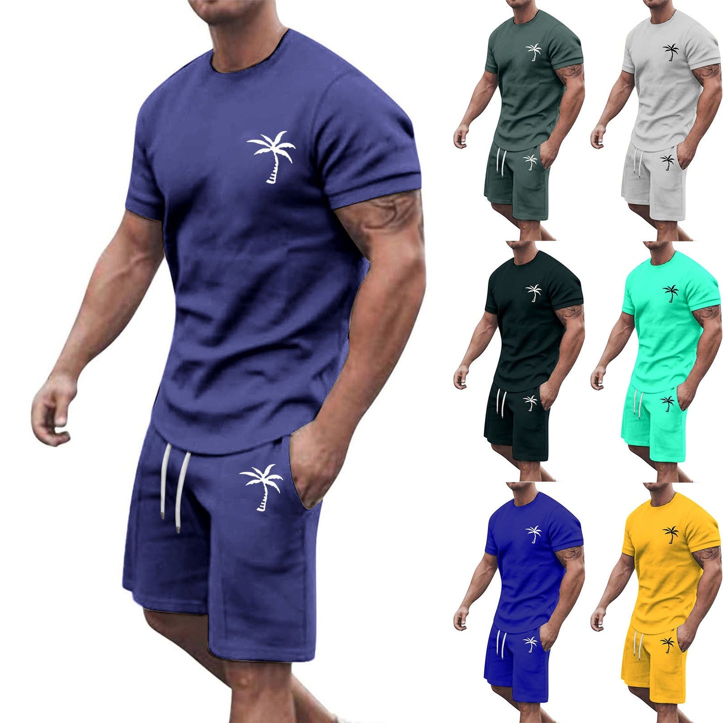 Short - sleeved Shorts Sports And Leisure Suit - PratSN