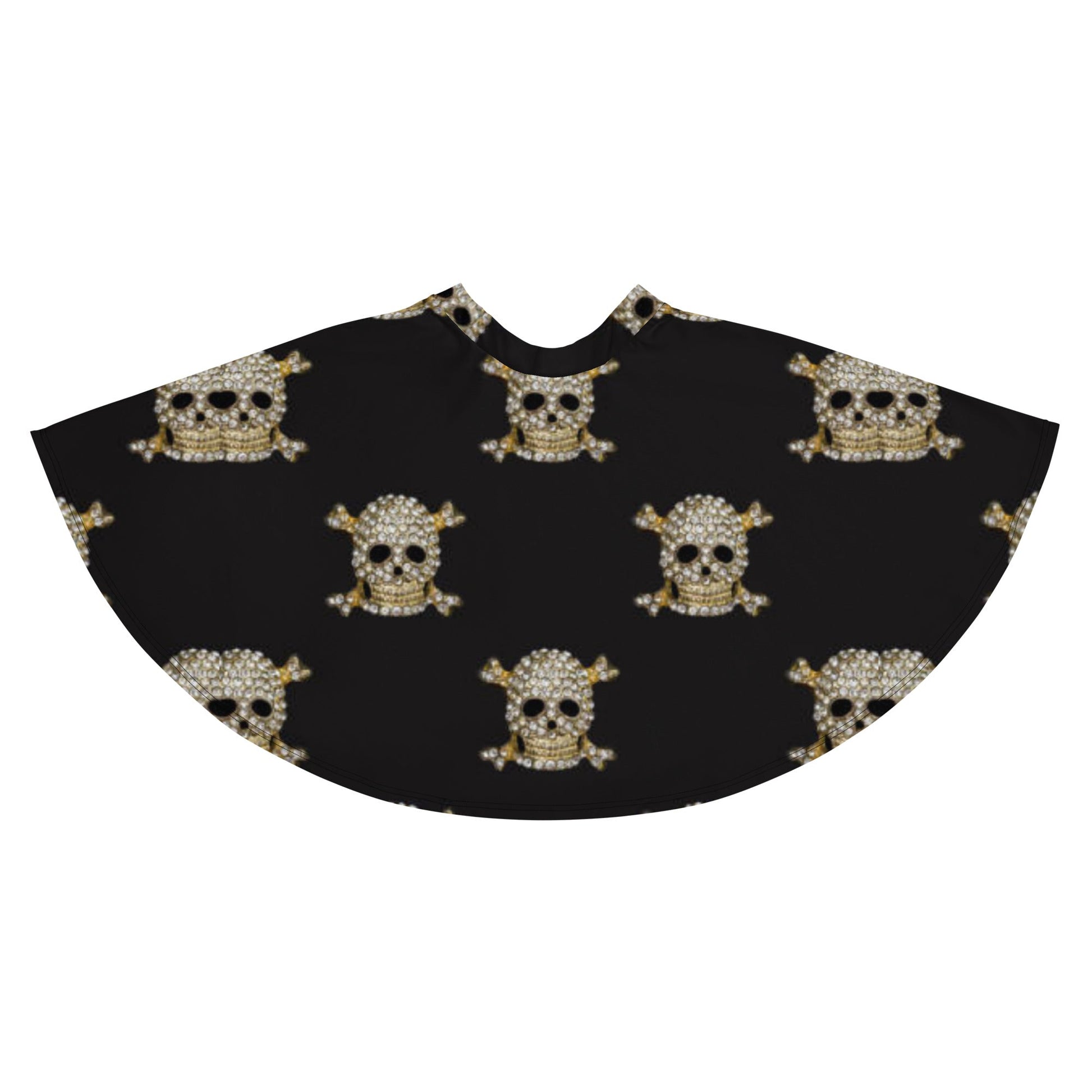 Skater Skirt, Women's Black Mini Skirt, Women's skater skirt, Cut & sew sublimation skirt, skater skirt for summer and spring - PratSN