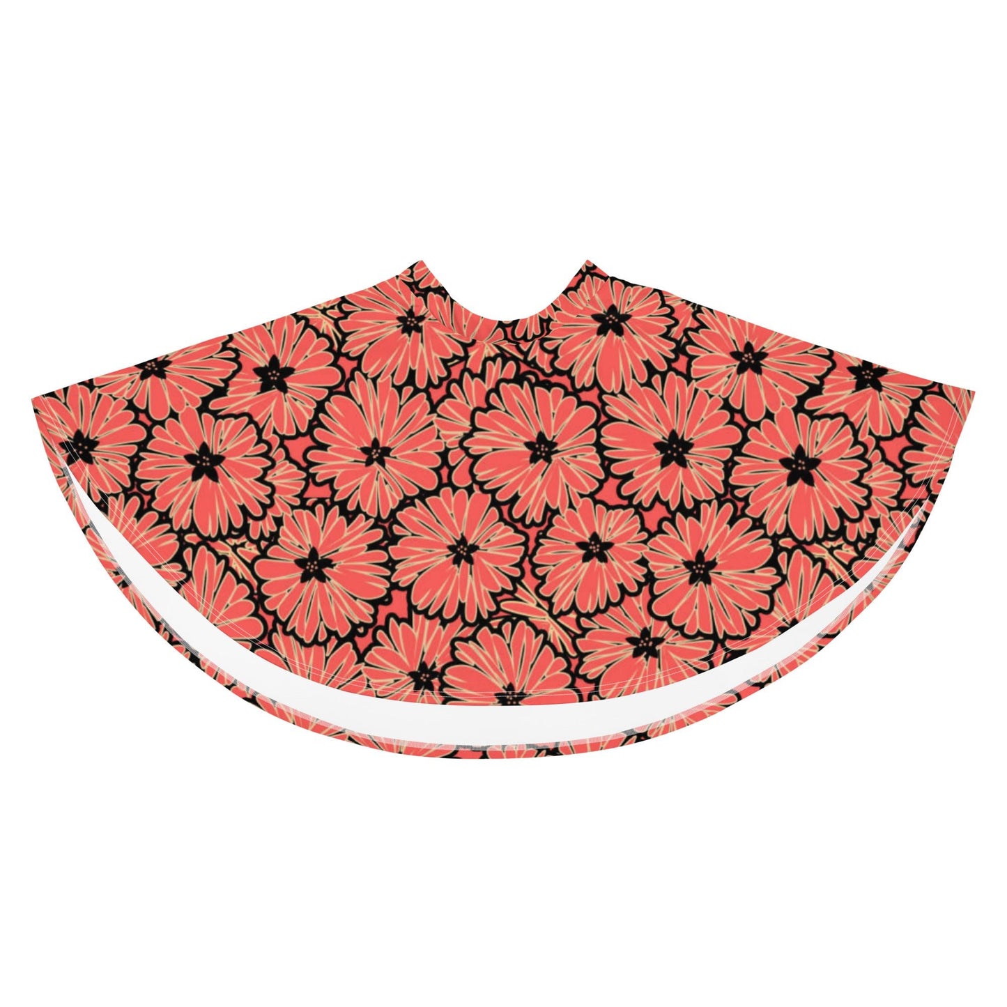 Skater Skirt, Women's skater skirt, Multi color skirt, Blooming pattern skater skirt, Cut & sew sublimation skirt, skater skirt for summer and spring - PratSN