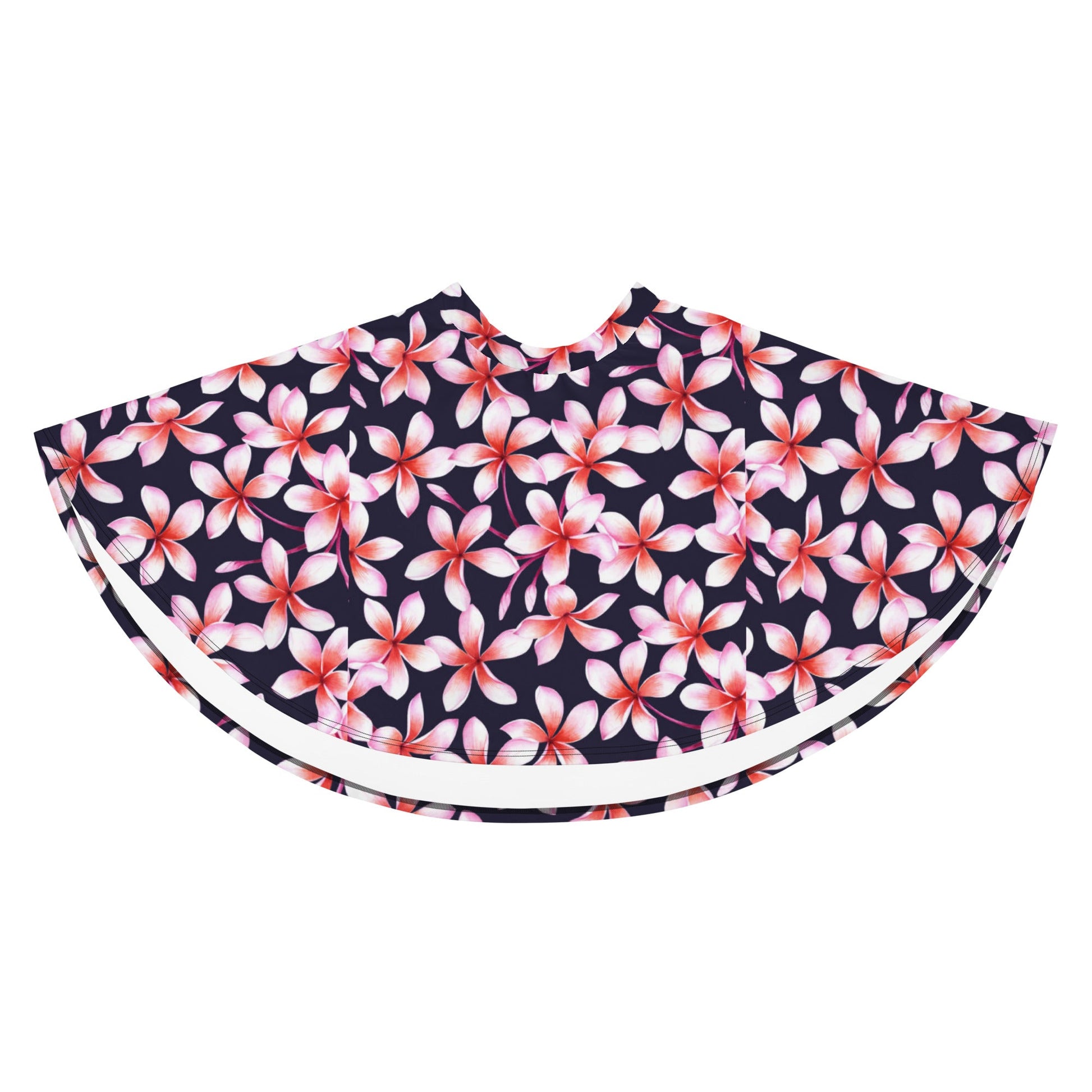 Skater Skirt, Women's skater skirt, Multi color skirt, Blooming pattern skater skirt, Cut & sew sublimation skirt, skater skirt for summer and spring - PratSN