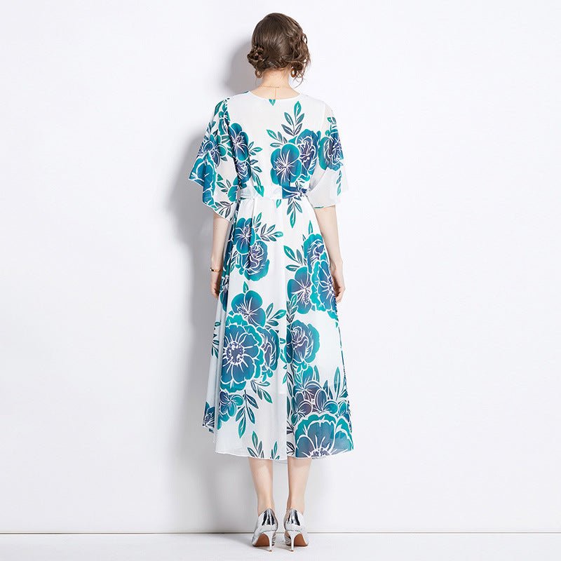 Slimming Mid - length Vacation Dress Women - PratSN