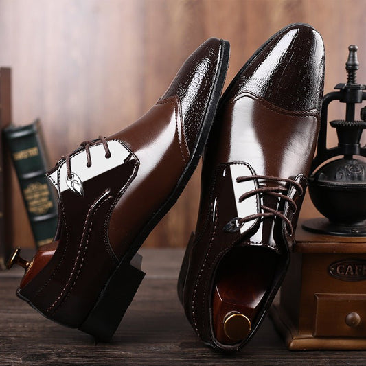 Slip - on Leather Shoes Men's Formal Shoes - PratSN
