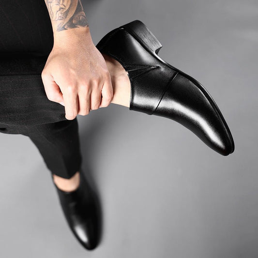 Slip - on Leather Shoes Men's Formal Shoes - PratSN