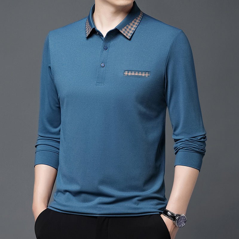 Solid Color Casual Dad Long - t-shirt - PratSN