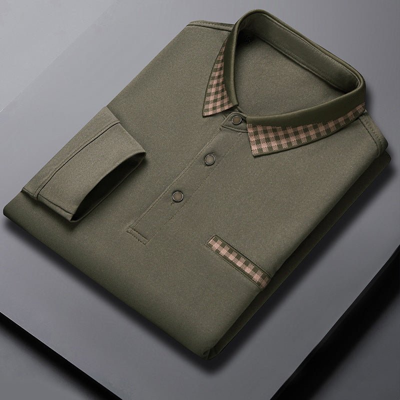 Solid Color Casual Dad Long - t-shirt - PratSN