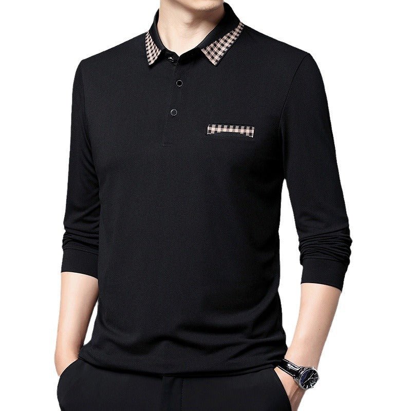 Solid Color Casual Dad Long - t-shirt - PratSN