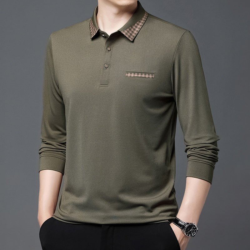 Solid Color Casual Dad Long - t-shirt - PratSN