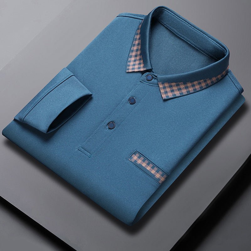 Solid Color Casual Dad Long - t-shirt - PratSN