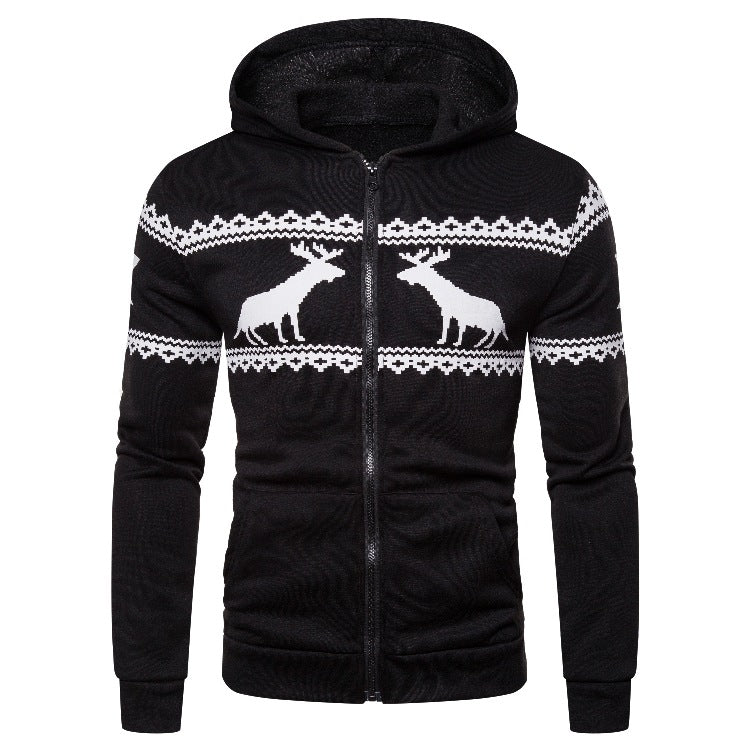 Solid Color Fawn Hooded Sweatshirt - PratSN