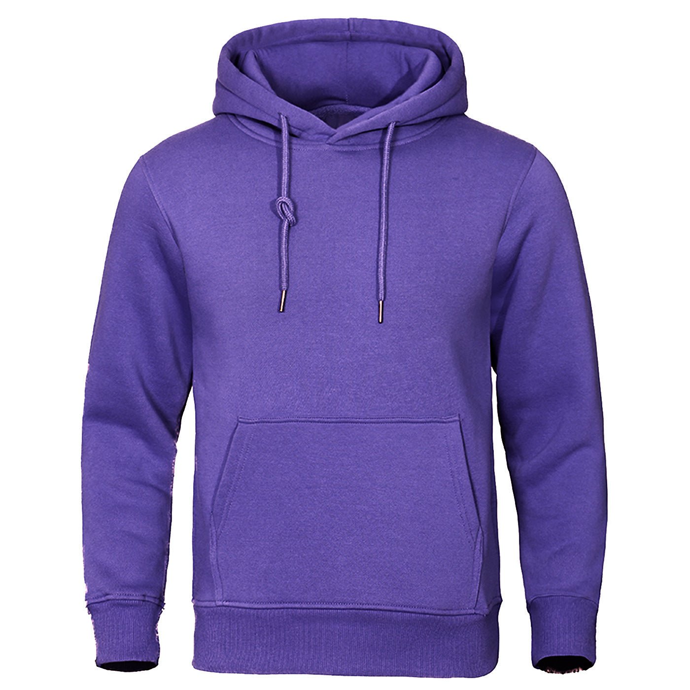 Solid Color Pullover Sweatshirt Spring Fashion Fleece Unisex Hoodie - PratSN