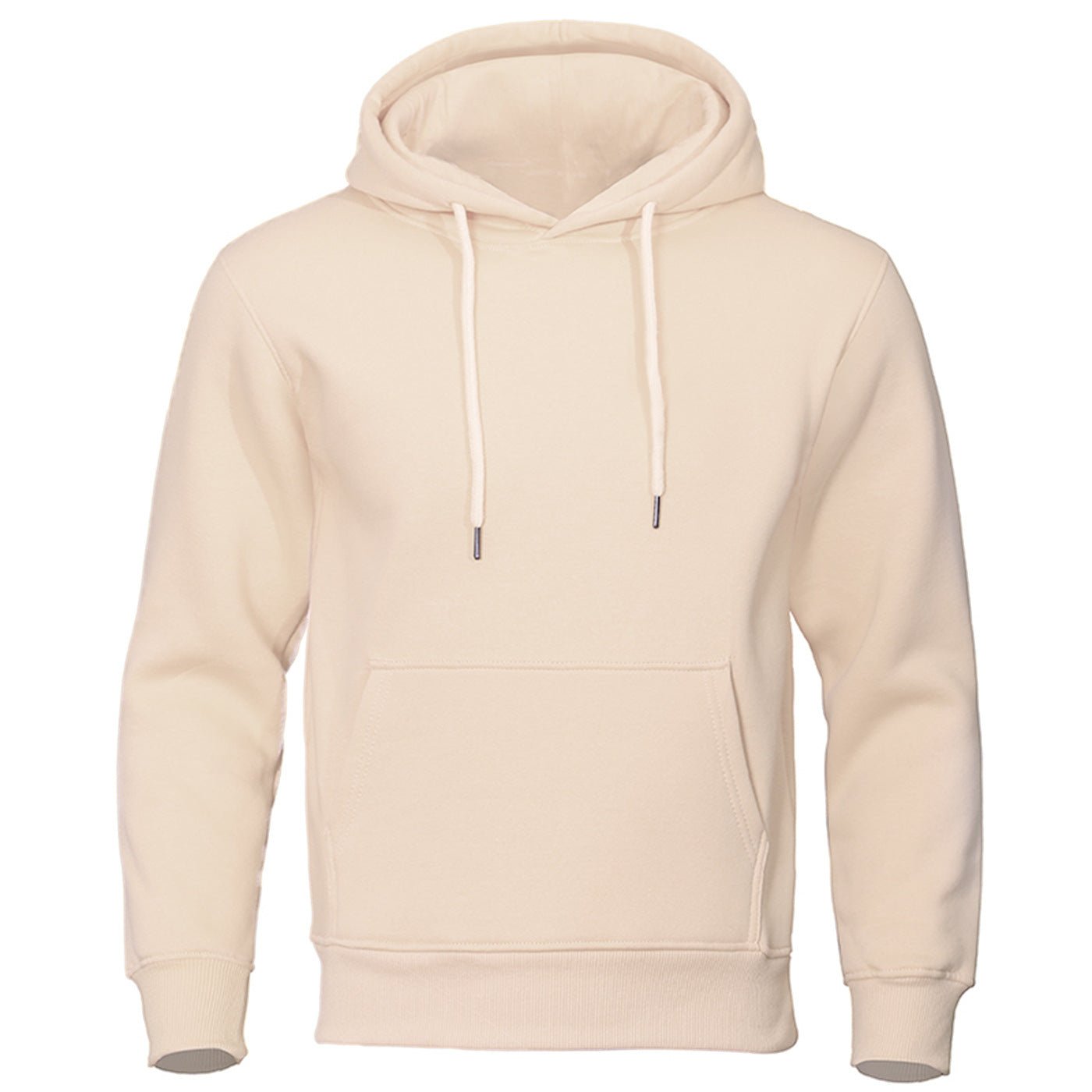 Solid Color Pullover Sweatshirt Spring Fashion Fleece Unisex Hoodie - PratSN