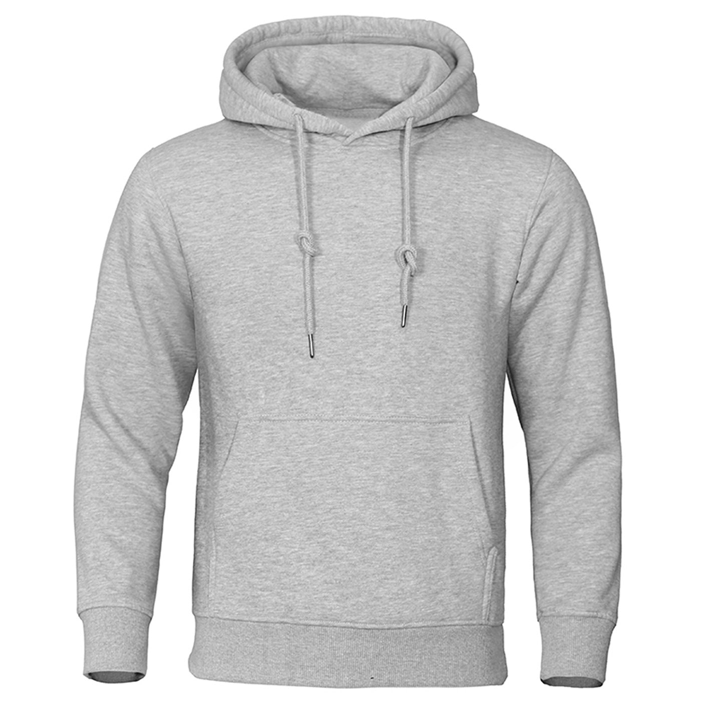 Solid Color Pullover Sweatshirt Spring Fashion Fleece Unisex Hoodie - PratSN