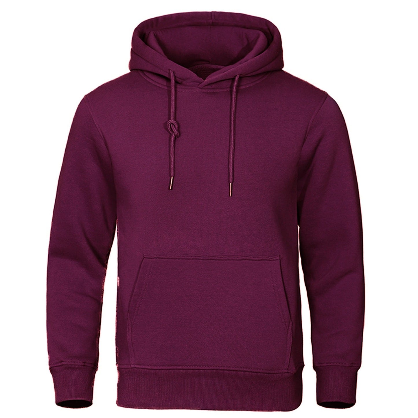 Solid Color Pullover Sweatshirt Spring Fashion Fleece Unisex Hoodie - PratSN