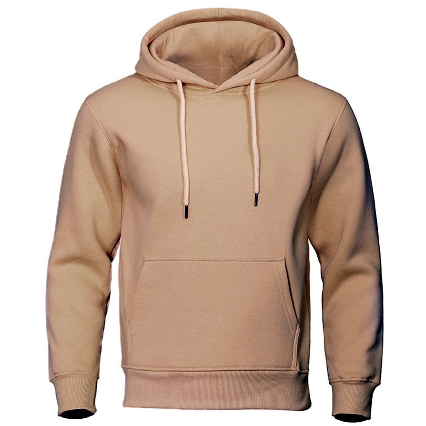 Solid Color Pullover Sweatshirt Spring Fashion Fleece Unisex Hoodie - PratSN